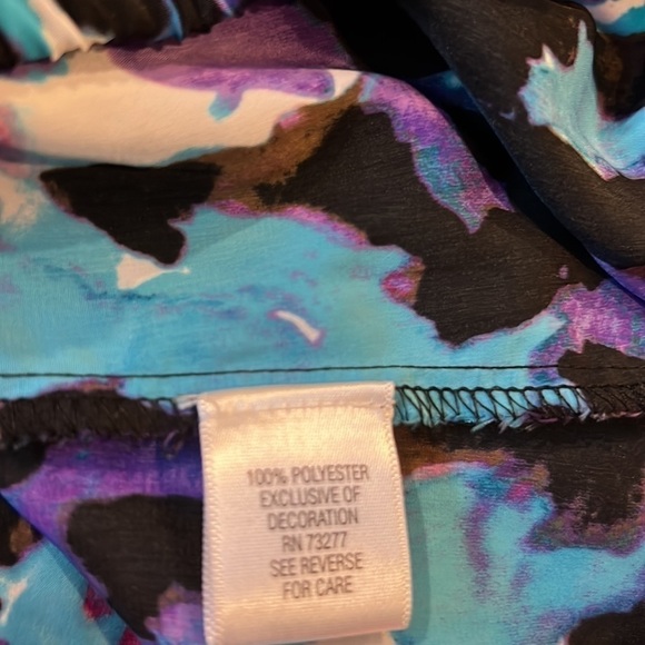 Dana Buchman Pintuck Banded Bottom Top Size Large - Picture 7 of 8